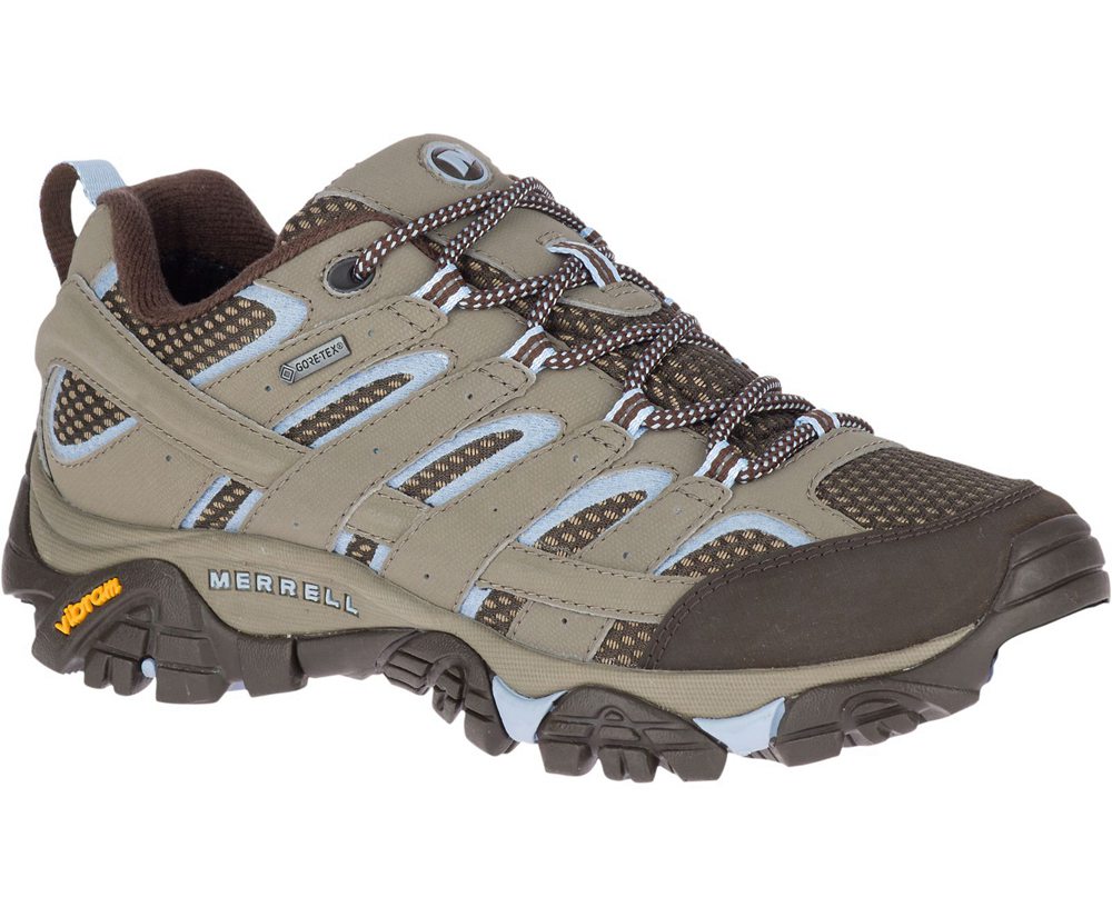 Buty Trekkingowe Merrell Damskie Szare - Moab 2 Gore-Tex® - 536948-OJR